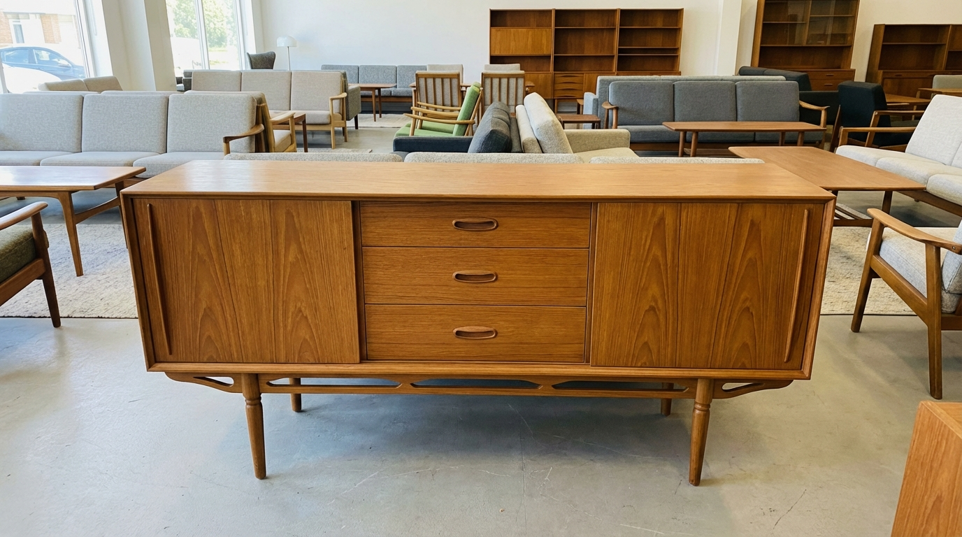 Komoda drewniana przed obróbką AI — zdjęcie surowe